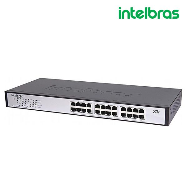 SWITCH 24 PORTAS GIGABIT ETHERNET SG 2400 QR - INTELBRAS